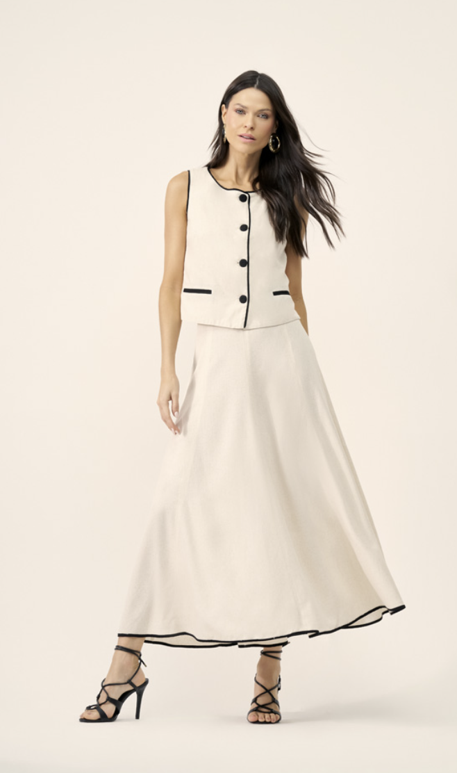 Conjunto viscolinho off white